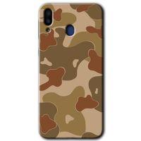 MRCİLETİSİM Samsung Galaxy M10s Kılıf HD Desen Baskılı Arka Kapak + Temperli Cam - Kamuflaj 10