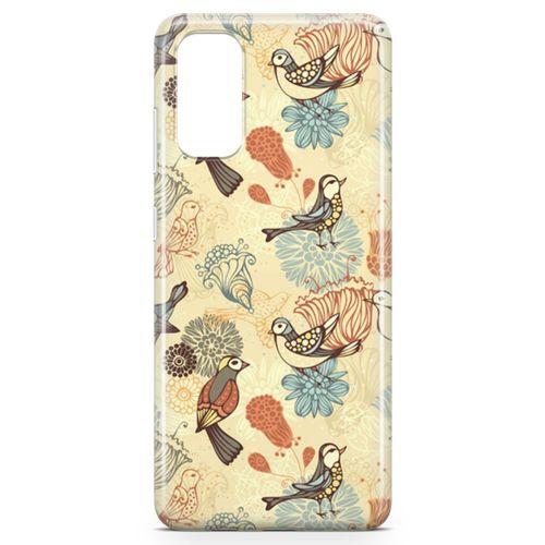 Samsung Galaxy S20 Kılıf Cennet Papağanı Arka Kapak Koruma Desenli Full Koruyucu