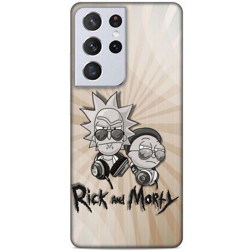 Samsung Galaxy S21 Ultra Uyumlu Kılıf Rick And Morty (16) Kalın Kılıf Jessica