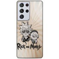 Samsung Galaxy S21 Ultra Uyumlu Kılıf Rick And Morty (16) Kalın Kılıf Jessica