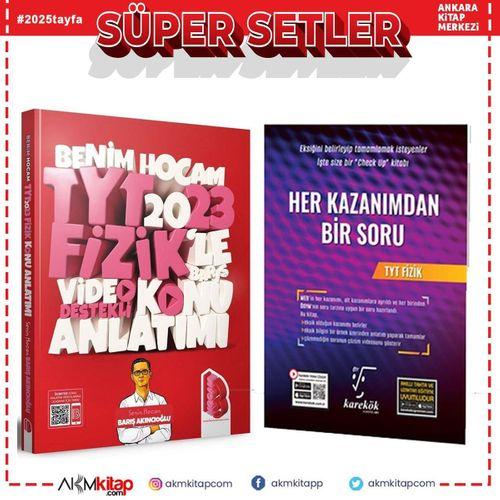 Benim Hocam 2023 TYT Fizik Konu ve Karekök Her Kazanımdan Bir Soru Bankası Seti 2 Kitap