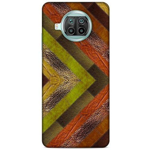 Xiaomi Mi 10T Lite 5G Kılıf Patchwork (10) Full Koruma Kılıfı Yeşil Turuncu
