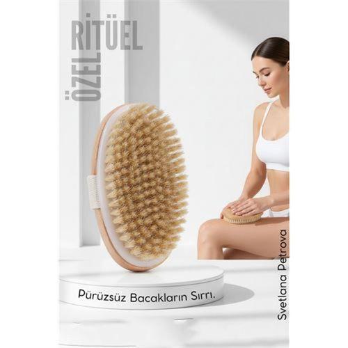 Doğal At Kılı Selülit Karşıtı Vücut Fırçası Peeling Masaj Aleti Selülit Fırçası 714866