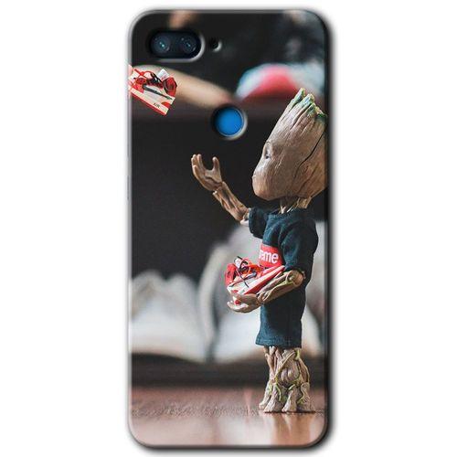 Xiaomi Mi 8 Lite Kılıf HD Desen Baskılı Arka Kapak - I am Groot + Kırılmaz Cam