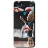Xiaomi Mi 8 Lite Kılıf HD Desen Baskılı Arka Kapak - I am Groot + Kırılmaz Cam