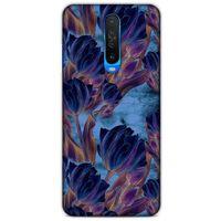 Xiaomi Redmi K30 Uyumlu Kılıf Mavi Delisi (49) Ultra Silikon Kılıf Lale