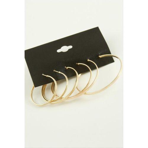 Noktalı Metal Halka Küpe 6 Adet