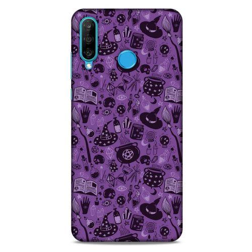 Huawei P30 Lite Uyumlu Kılıf Mor Delisi (19) Kılıfları Cadı