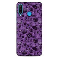 Huawei P30 Lite Uyumlu Kılıf Mor Delisi (19) Kılıfları Cadı