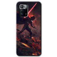 Poco x3 GT Kılıf HD Desen Baskılı Arka Kapak + Temperli Cam - Darh Vader Wars