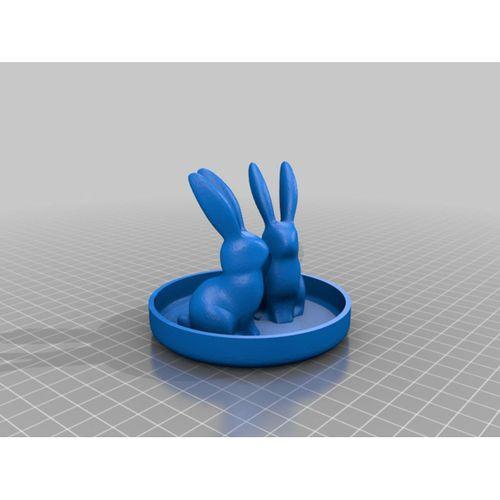 Bunny Ring Tutucu Çift Tavşan - 5136510