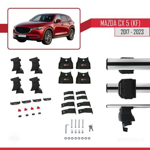 Mazda Cx-5 (KF) 2017 ve Sonrası ile uyumlu ACE-4 Ara Atkı Tavan Barı GRİ