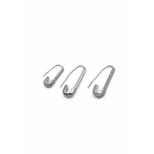 3'lü Filkete Küpe - Gümüş