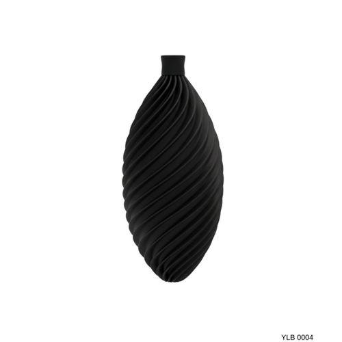 Siyah Uzun Spiral Desenli Dekoratif Yılbaşı Süsü