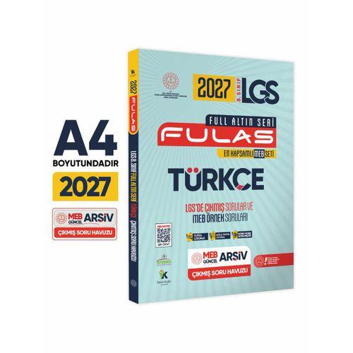 2027 8 Sınıf Full LGS Altın Seri(FULAS)MEB Çıkmış Modüler Soru Bankası Seti Çözümlü EN KAPSAMLI SET