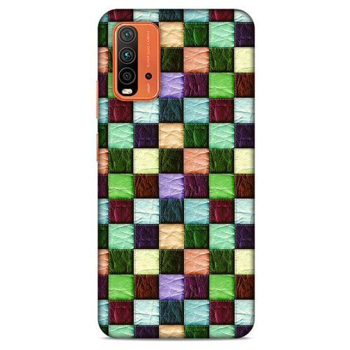 Lopard Xiaomi Redmi 9T Uyumlu Kılıf Patchwork (6) Silikon Kılıf