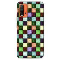 Lopard Xiaomi Redmi 9T Uyumlu Kılıf Patchwork (6) Silikon Kılıf