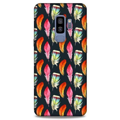 Samsung Galaxy S9 Plus Kılıf Desenli Özel Seri Tüyler (49) Ultra Silikon Kılıf