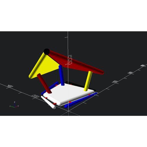 Mondriaan Kuş Evi Eskizi 3D Baskı (Bu ürün Sadece Plastik parçadır - Almadan Önce Soru Sorabilirsiniz)
