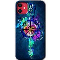 iPhone 11 Kılıf HD Desen Baskılı Arka Kapak - Gizemli Pusula