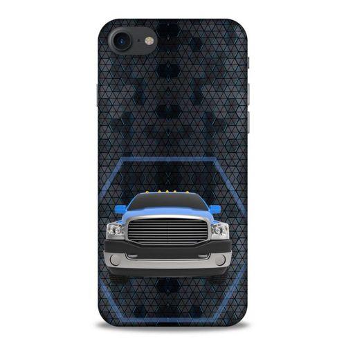 Lopard Apple Iphone 7 Uyumlu Kılıf PickUpX (8) Baskılı Kılıf Gece Mavi