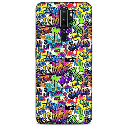 Graffitix (22) Desenli Silikon Kapak Oppo A9 2020 Kılıf