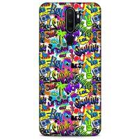 Graffitix (22) Desenli Silikon Kapak Oppo A9 2020 Kılıf