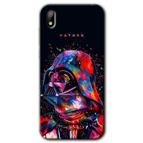 Huawei Y5 2019 Kılıf HD Desen Baskılı Arka Kapak - Father Vader