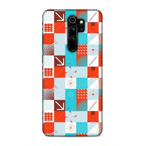 Xiaomi Redmi Note 8 Pro Uyumlu Kılıf Insomnia (33) Hybrid Kılıf Turkuaz Kırmızı