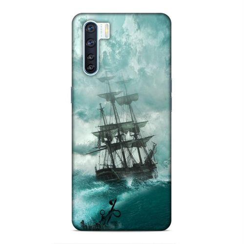 Oppo A91 Kılıf Mistik Gemi Arka Kapak Silikon Koruma Full Koruyucu