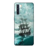 Oppo A91 Kılıf Mistik Gemi Arka Kapak Silikon Koruma Full Koruyucu