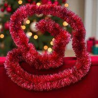 2 METRE METALİK KIRMIZI YILBAŞI BOYUN SİMİ KIRMIZI YUMUŞAK BOYUN GARLANDI DEKOR KIRMIZI SÜSLEME SİMİ