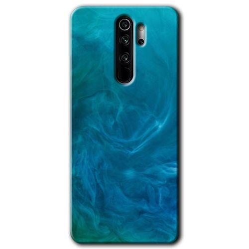 MRCİLETİSİM Xiaomi Redmi Note 8 Pro Kılıf Kapak - Mavi Aura +Hayalet Ekran Yandan Gözükmez