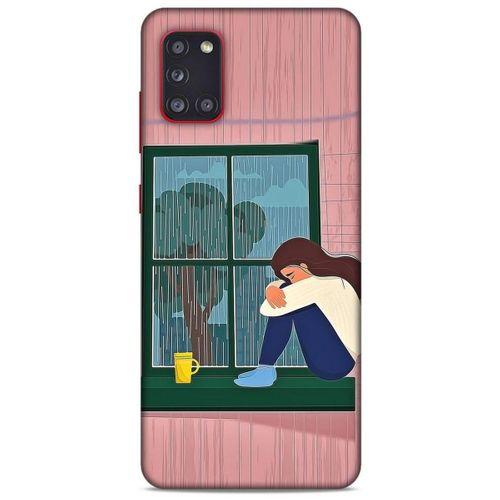 Samsung Galaxy A31 Kılıf Depresyon (18) Telefon Kılıfları Pembe Yeşil