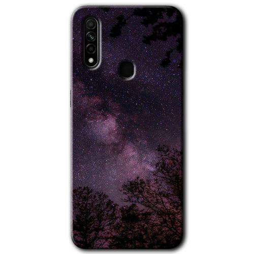Oppo A31 Kılıf HD Desen Baskılı Arka Kapak - Gece Galaksi