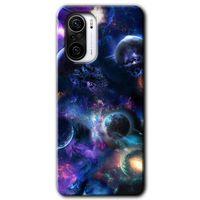 Xiaomi Poco F3 HD Baskılı Kılıf + 9D Tam Ekran Koruyucu - Gezegen Karışımı