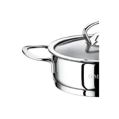 Oms 2008 Mini Basık Çelik Tencere 14x5 Cm 0,70 Litre