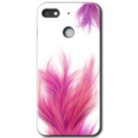General Mobile GM 8 Go Kılıf HD Desen Baskılı Arka Kapak - Pembe Tüy