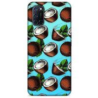 Frutix Hindistan Cevizi 02 Oppo A92 Kılıf Desenli Silikon