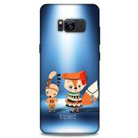 Samsung Galaxy S8 Kılıf FunnyMaX (1) Kılıfı Mavi Beyaz