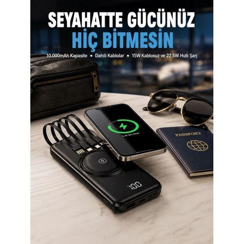 Kompakt Tasarım, Güçlü Performans – 10000mah Kablosuz Powerbank