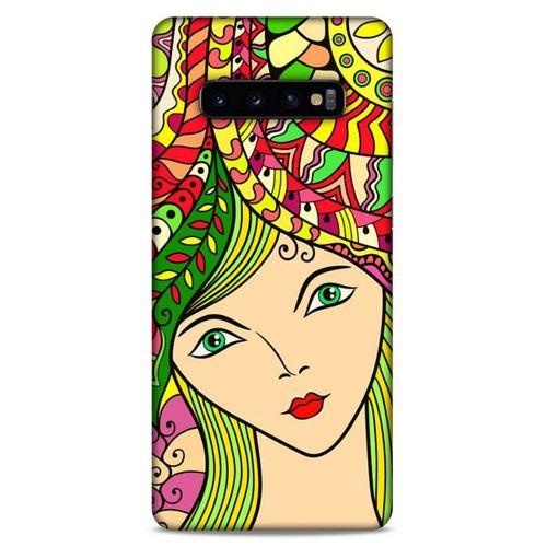 Lopard Samsung Galaxy S10 Plus Uyumlu Kılıf Sürreal Yüzler ♀ (43) Thin Fit Kılıf Baskılı