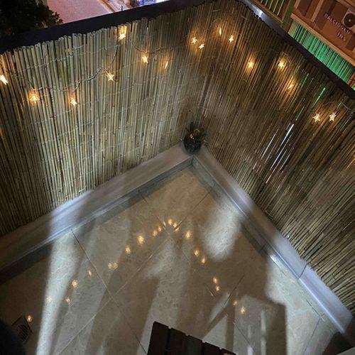 özgazi 70 Cm X 3 Metre Doğal Kamış Hasır Bahçe Çiti Balkon Çiti