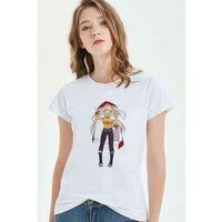 Anime Naruto Baskılı Beyaz Kadın Tshirt
