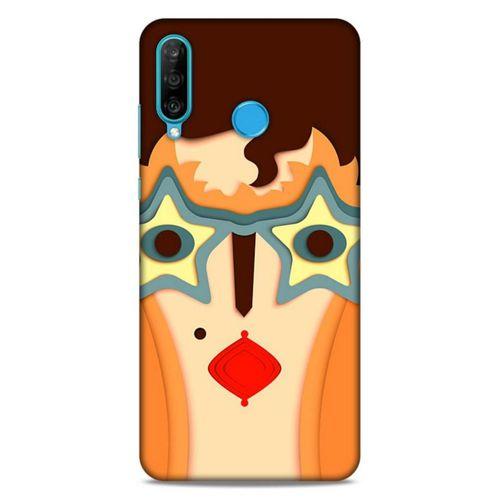 Lopard Huawei P30 Lite Uyumlu Kılıf Soyut Sanat (2) Desenli Kabı