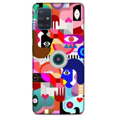 Lopard Samsung Galaxy A51 Uyumlu Kılıf Soyut Sanat (21) Baskılı Koruyucu Kapak