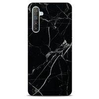 Mermer Desenli (17) Tema Tasarım Kılıf Siyah Oppo Realme XT Kılıf
