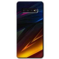 MRCİLETİSİM MRCİLETİSİM Samsung Galaxy S10 Kılıf HD Desen Baskılı Arka Kapak + Temperli Cam - Stranger Lines