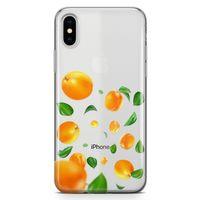 Apple iPhone XS Max Kılıf Kayısılar Arka Kapak Koruma Desenli Full Koruyucu