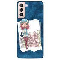 Lopard Samsung Galaxy S21 Plus Uyumlu Kılıf Sokak Modası (98) Bumper Kılıf